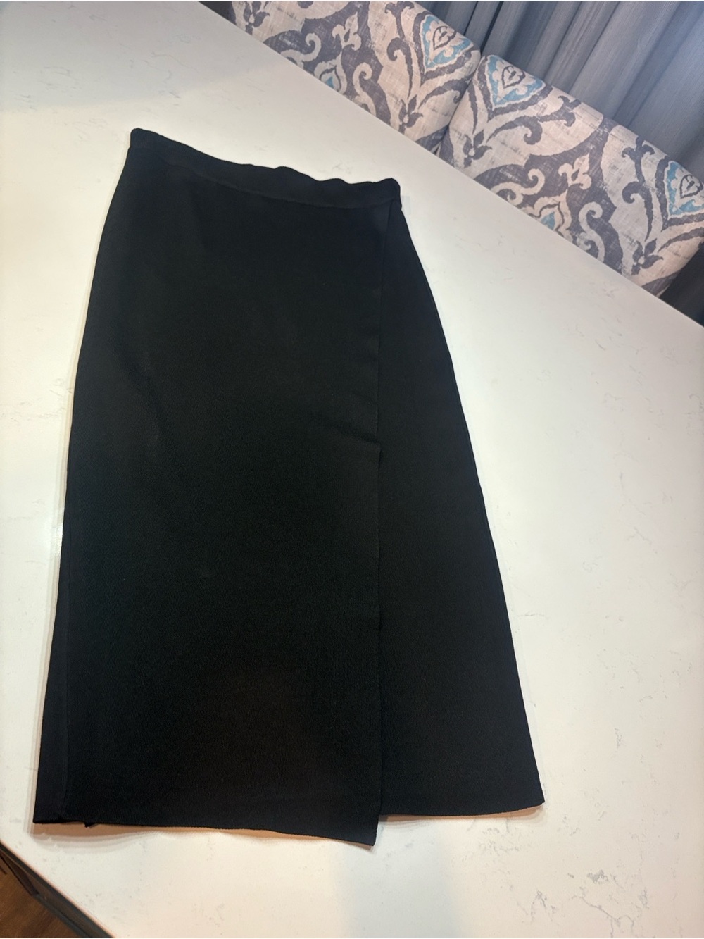 Tailored Black Pencil Skirt - Modern Minimalist